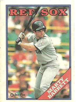 1988 O-Pee-Chee Baseball Cards 338     Marty Barrett